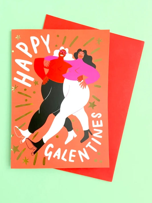 Greetings Card - ‘Happy Galentines’ by Ickaprint