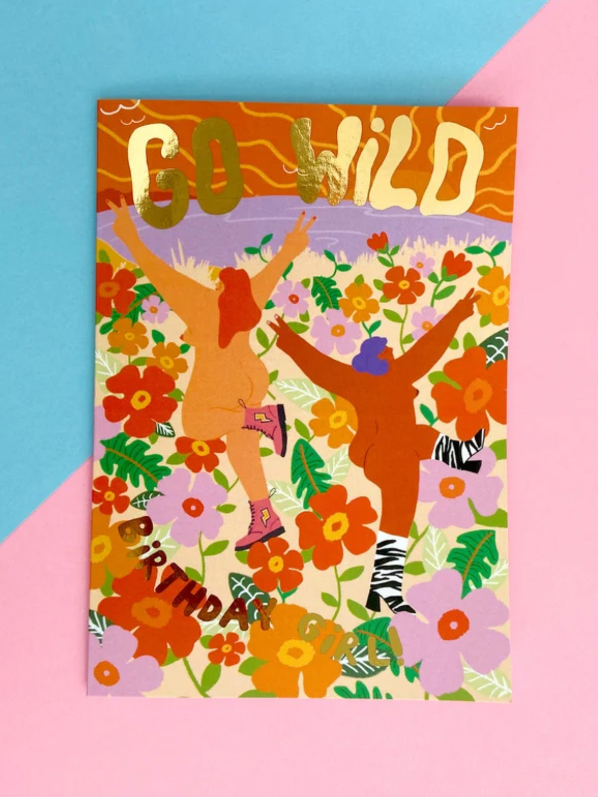Greetings Card - ‘Go Wild’ by Ickaprint