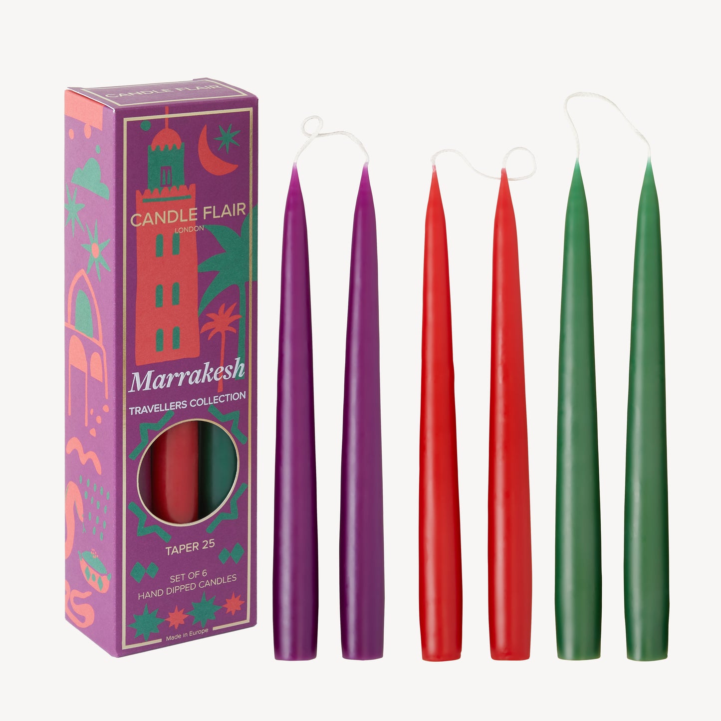 Taper Candle Gift Box by Candle Flair - Traveller Collection Marrakesh